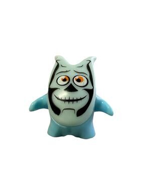 Kinder Joy Mini Monster Figure Halloween Toy Blue Ghost Skull Glow n Dark